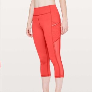 Lululemon Speed Up Crop *High Mesh 21" Aries